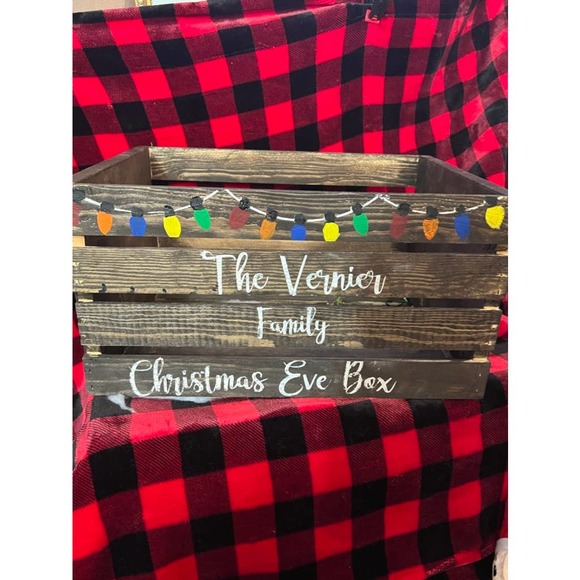 Personalized Christmas Eve Christmas Holiday Crate Keepsake - Picture 7 of 10